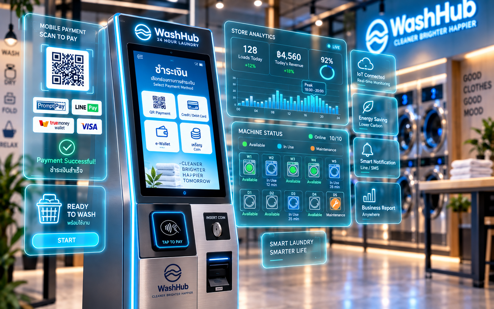 ฟรี! ระบบ Smart IoT Kiosk + ลิขสิทธิ์ Cloud 1 ปี