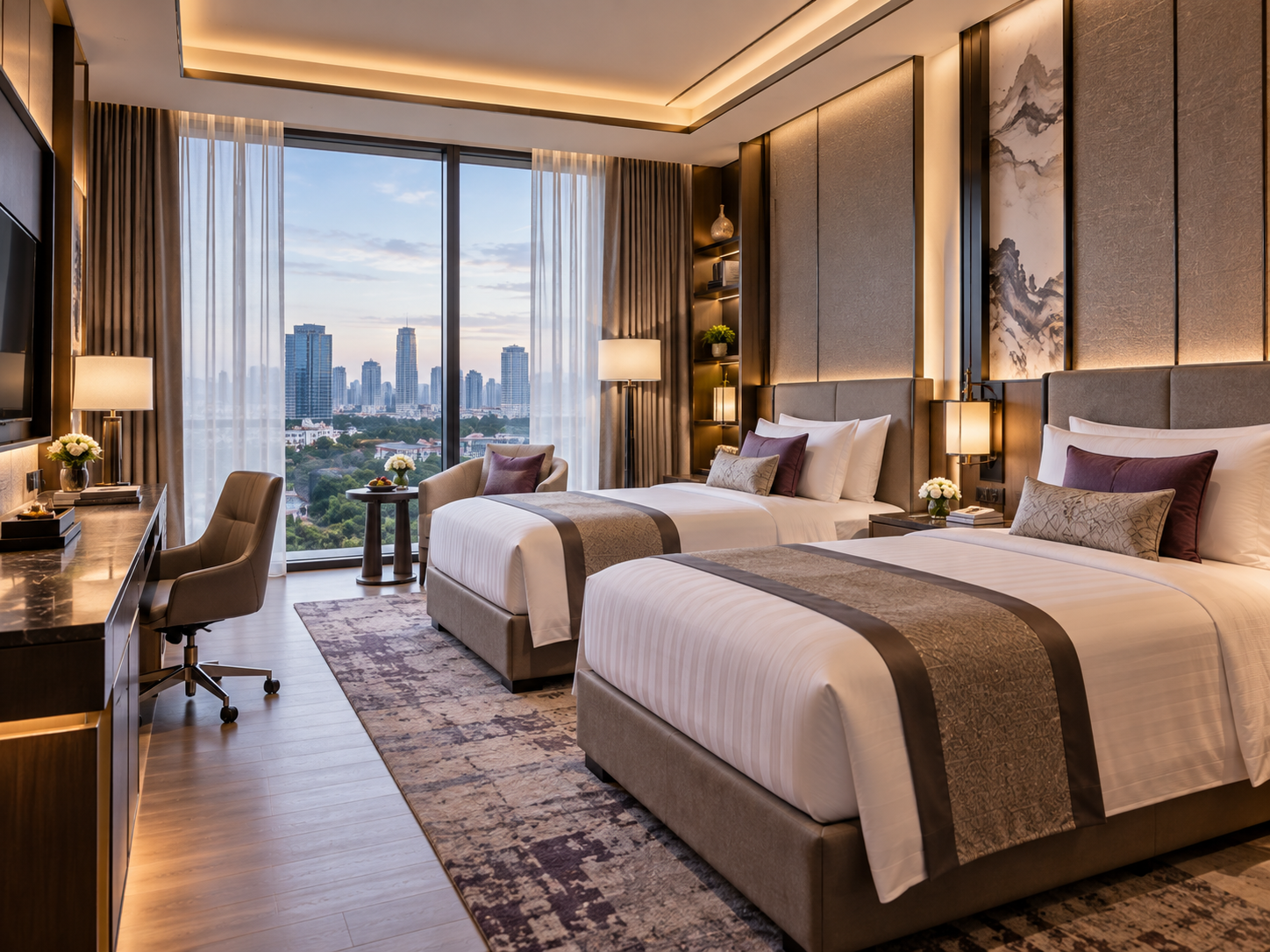 Deluxe Twin Ocean & City View